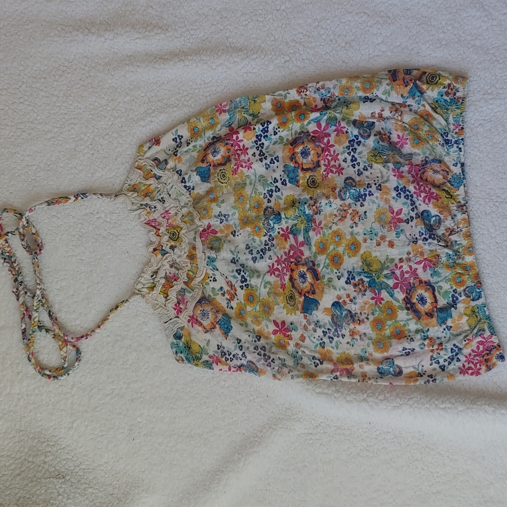 3/$10 Floral halter top